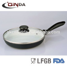 Large die-casting aluminum cookware frypan with lid